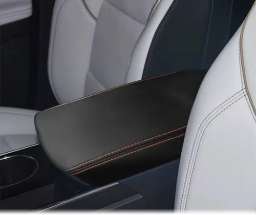 Miniatura 33 de Accesorios interiores personalizados para E-PACE EPACE 2018 2019 2020 2021 2022 2023 piel sintética para consola central reposabrazos cubierta