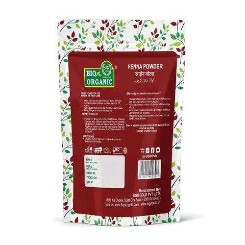 Miniatura 7 de Polvo de henna para tinte para el cabello Lawsonia Inermis Polvo Mehndi Cinco desplazados Natural y crudo (10.11 onzas - 0.8 libras)