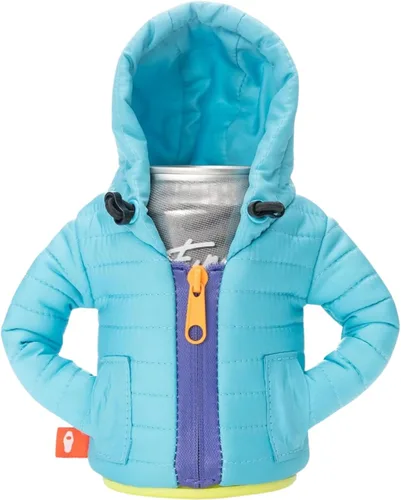 Miniatura 10 de Puffin - The Puffy Jacket - Enfriador de latas aislado de 12 oz I Botella de cerveza y soda aislante, mantiene las bebidas y bebidas frías - Negro