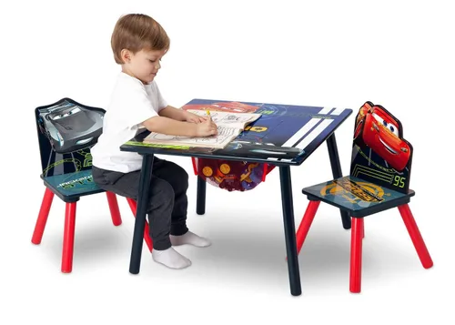 Miniatura 4 de Delta Children Juego de mesa y silla para niños con almacenamiento (2 sillas incluidas), ideal para artes y manualidades, merienda, tareas y más