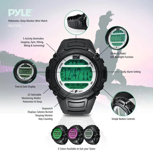 Miniatura 2 de Pyle Pyle PAST44SL - Reloj de pulsera deportivo digital multifunción – Smart Fit Classic para hombres y mujeres, deporte, correr, entrenamiento
