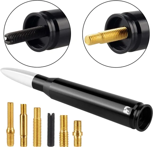 Miniatura 5 de ONE250 Antena estilo bala calibre 50, compatible con Ford Serie F (F-150 F-250 F-350 Super Duty Ford Raptor Ranger Trucks 1997-2024) – Diseñada