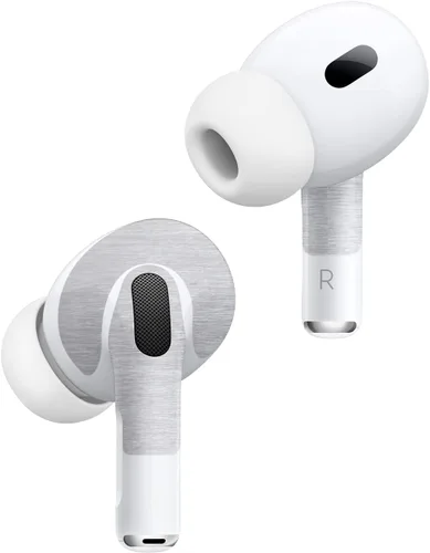 Miniatura 2 de MightySkins - Fundas compatibles con Apple AirPods Pro 2, aluminio cepillado, protectora, duradera y única, fácil de aplicar, quitar y cambiar