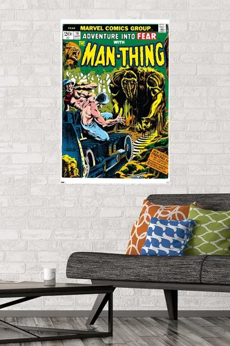 Miniatura 2 de Trends International Marvel Comics: Man-Thing #16 - Póster de pared, 34 pulgadas de largo x 22.4 W, versión premium sin marco