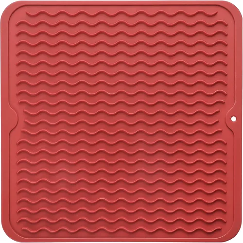 Miniatura 41 de MicoYang Alfombrilla de silicona para secado de platos para múltiples usos, fácil de limpiar, ecológica, resistente al calor, alfombrilla