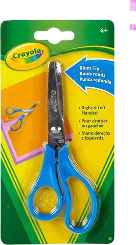 Crayola Tijeras (paquete individual), tijeras de punta roma de 7 pulgadas para niños, suministros de regreso a la escuela, artes y manualidades para