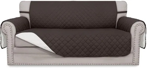 Miniatura 250 de Easy-Going - Funda para sofá, futón y sillón sin reposabrazos, reversible, resistente al agua, para mascotas y niños (azul oscuro/azul claro)