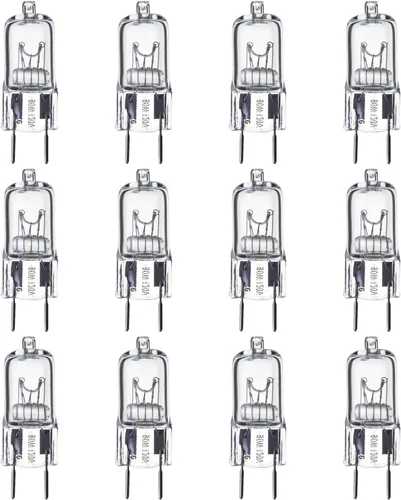 Miniatura 8 de Sunlite Q35/GY8/120V Bombilla halógena T3.5 de 35 vatios de un solo extremo, 300 lúmenes, 120 voltios, base GY8 (bi-pin), transparente, vida útil