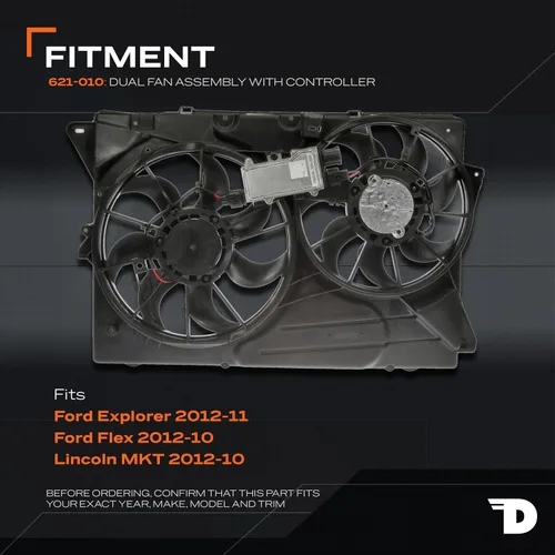 Miniatura 2 de Dorman Conjunto de ventilador de refrigeración del motor 621-010 compatible con modelos Ford / Lincoln seleccionados