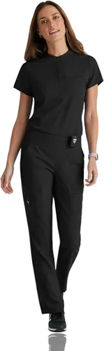 Miniatura 4 de BARCO Grey's Anatomy Spandex Stretch Direct - Camiseta médica para mujer, cuello a presión