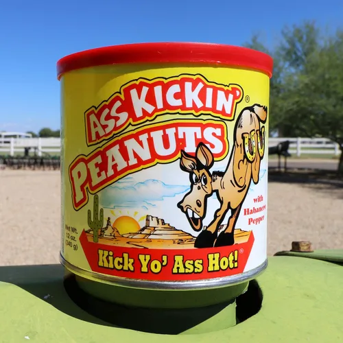 Miniatura 5 de KICKIN' - Cacahuetes picantes con pimienta habanero – 12 onzas – Cacahuetes picantes y picantes de primera calidad – El mejor aperitivo picante