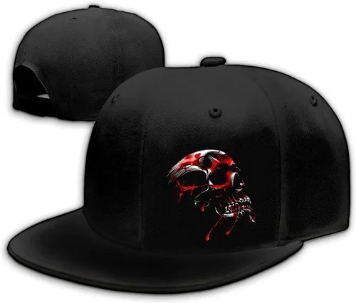 Miniatura 9 de Motorcycle Skull Hat Flat Bill Hats for Men Snap Backpack Mens Hats Snapback Baseball Cap for Teens Boys