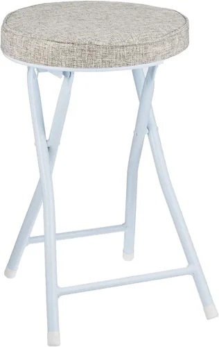 Miniatura 11 de パール金属(PEARL METAL) Respaldo incluido, BLKP Silla de tubo plegable, 28.7 in, negro mate
