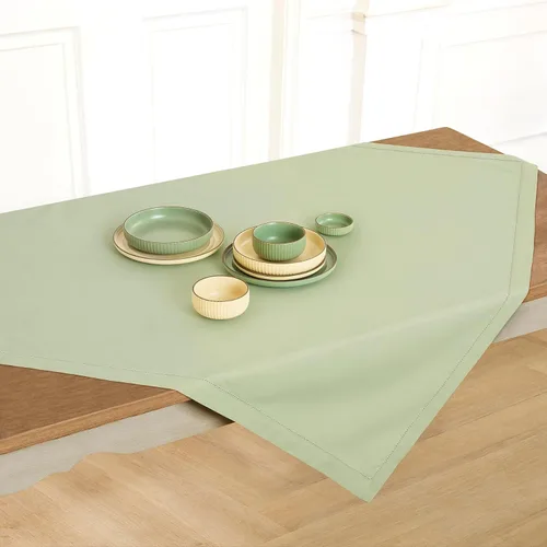 Miniatura 17 de Solino Home Mantel cuadrado de lino y algodón con vainica, 52 x 52 pulgadas, lavable a máquina para verano, 4 de julio