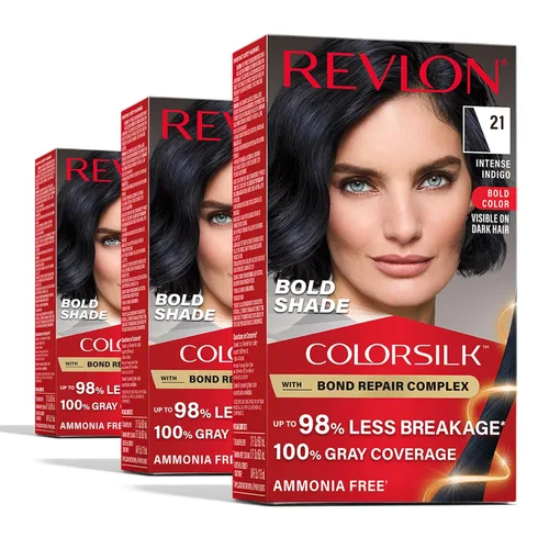 Miniatura 13 de Revlon ColorSilk con complejo de reparación de enlaces, color de cabello permanente negro, 100% cobertura de canas, tinte para cabello sin amoníaco