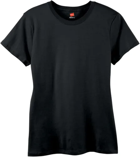 Miniatura 4 de Hanes - Camiseta Perfect-T de manga corta de algodón con cuello redondo para mujer