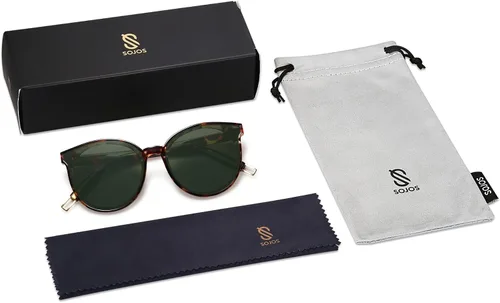 Miniatura 6 de SOJOS Oversized Round Sunglasses for Women and Men
