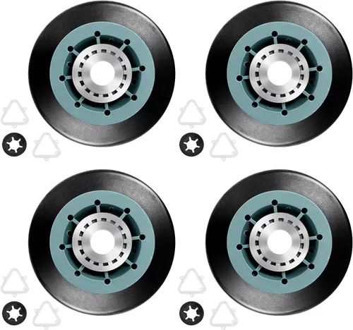 Miniatura 8 de Actualizado EngPair (Paquete de 2) 349241T 8536974 WPW10314173 Kit de rodillo de soporte para tambor de secadora compatible con Whirlpool, Kenmore