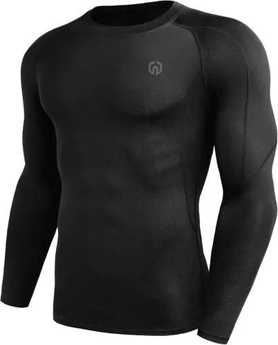 Miniatura 6 de NELEUS Camisas de compresión de manga larga para hombre, para ejercitarte, correr, 3 u