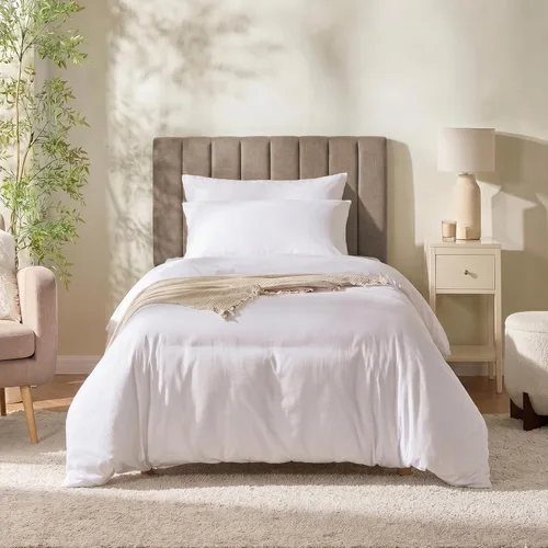Miniatura 28 de Nestl Upholstered Twin Headboard - Easy Assemble Channel Stitched Headboard Twin Size - Wall Mounted Headboards with 3D Soundproof Wall Panels Peel