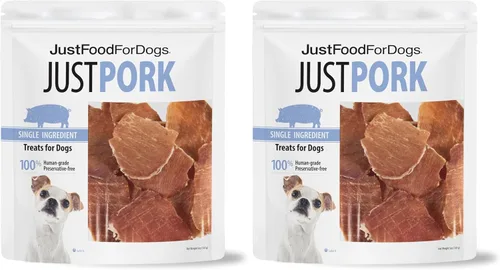 Miniatura 11 de JustFoodForDogs - Golosinas saludables de pechuga de pollo para perros, golosinas de un solo ingrediente, fabricadas en los Estados Unidos, 5 oz