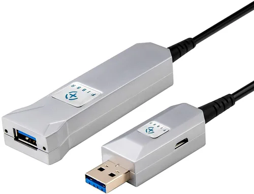 Miniatura 11 de Cable de extensión USB 3.0 de fibra óptica de 32.8 ft, cable USB largo macho a hembra, cable extensor de 5 Gbps de alta velocidad, para robot