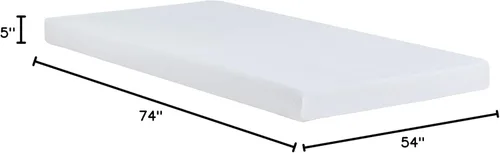 Miniatura 2 de Linenspa Colchón de espuma viscoelástica con infusión de gel de 5 pulgadas, tamaño completo, firme, cama de perfil bajo, colchón en una caja, cama