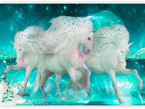Miniatura 13 de artgeist Mural Pegaso Unicornio 79x55 pulgadas - Papel pintado no tejido de forro polar Decoración de pared Impresión fotográfica Diseño de imagen