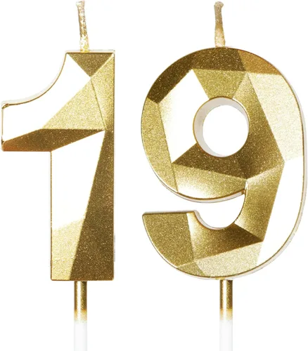 Miniatura 199 de Velas de cumpleaños número 15, velas número 15, velas de feliz cumpleaños de oro rosa para pastel, decoraciones de cobertura de pastel de diseño 3D