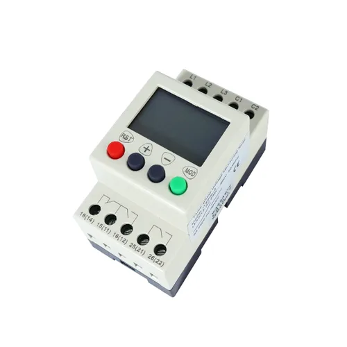Miniatura 2 de ATO Relé de monitoreo multifuncional, voltaje de línea, 3 fases, voltaje de fase de CA 208-480V, tiempo de retardo ajustable de 0.1-30s, relé