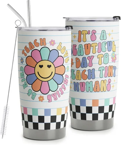 Miniatura 11 de Vaso de acero inoxidable para conductor de autobús, 20 onzas para apreciación del conductor del autobús/escuela