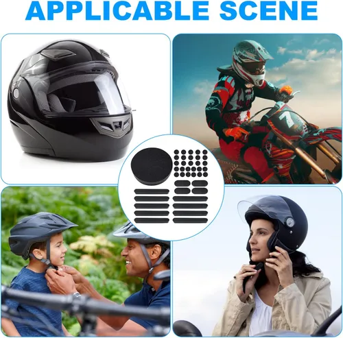 Miniatura 2 de Kit de almohadillas universales de espuma de repuesto, almohadillas universales para casco de Airsoft, almohadillas para casco de bicicleta