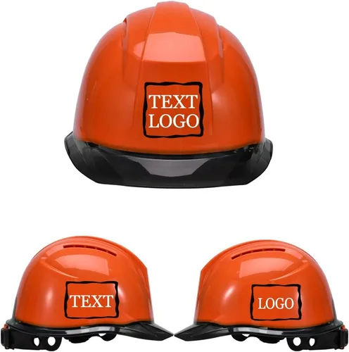 Miniatura 15 de Casco de seguridad personalizado para construcción Casco de trabajo de seguridad con suspensión de trinquete ajustable de ala completa con carcasa