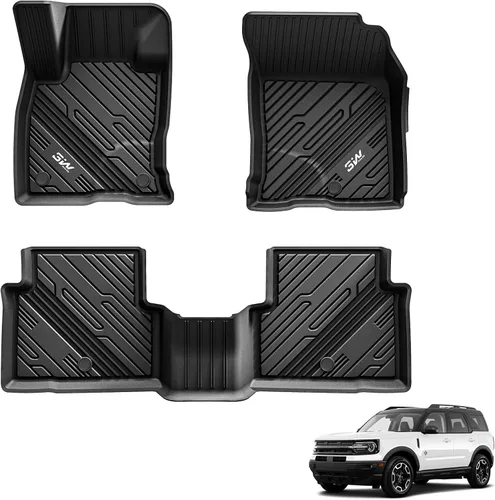 Miniatura 30 de Alfombrillas 3W y forro de carga para Ford Bronco 2 puertas 2021 2022 2023 2024 2025 Todo clima TPE Accesorios para auto a medida Alfombrillas