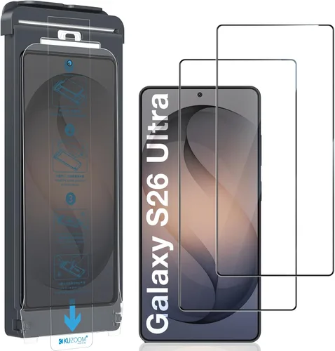 Miniatura 8 de KUZOOM Paquete de 2 protectores de pantalla antiespía para Samsung Galaxy S22 Ultra 5G de 6.8 pulgadas, película protectora de pantalla curva 3D