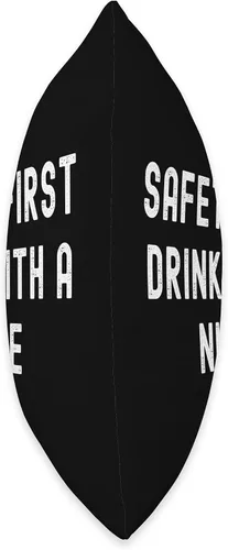Miniatura 2 de Safety First Drink With A Nurse Almohada de tiro 16x16, multicolor