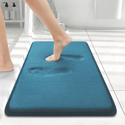 Miniatura 149 de Smiry Tapetes de Baño de Espuma Viscoelástica 36 x 24 pulgadas, Tapetes de Baño Extra Suaves y Absorbentes, Alfombra Antideslizante Lavable