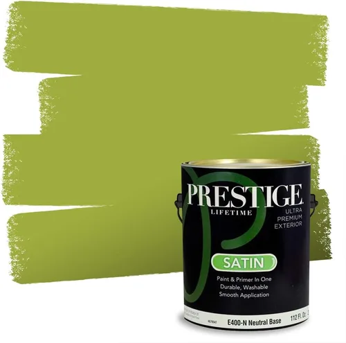 Miniatura 188 de PRESTIGE Pinturas Pintura interior e imprimación en uno, 1 galón, cáscara de huevo, aventura