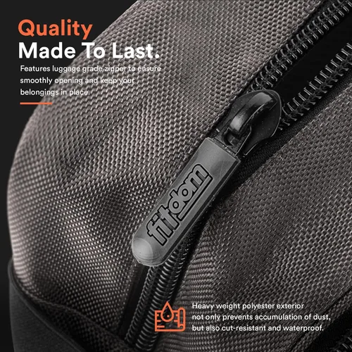 Miniatura 5 de Fitdom Estuche Táctico de Aseo Kit Dopp para Hombre. Perfecto para Viaje y Almacenamiento. Se Adapta a Cosméticos Grandes y Pequeños, Maquillaje