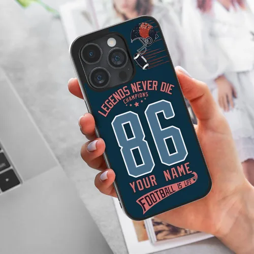 Miniatura 7 de Fundas personalizadas para teléfono con nombre de número, diseño de leyendas para iPhone 11 12 13 14 Pro Max Plus Mini X Xs Xr Samsung A02 A10 A13