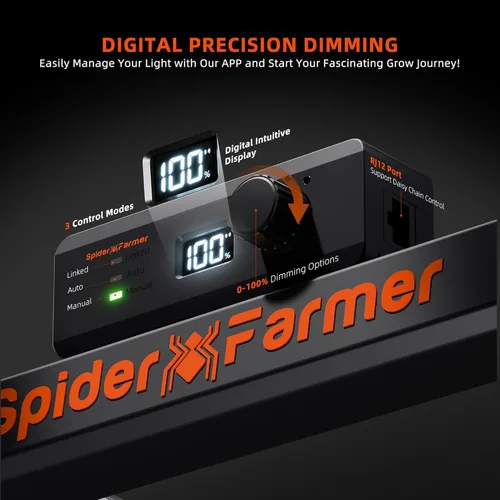 Miniatura 4 de Spider Farmer G3000 - Luces LED de crecimiento rentables de 300 W, cobertura de 3 x 3 pies, espectro completo, lámpara de cultivo regulable