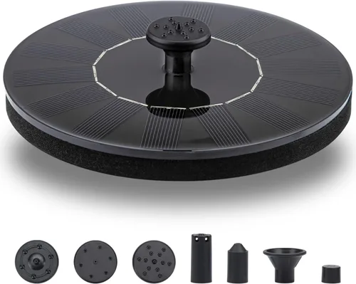Miniatura 8 de 3.5W Solar Powered Water Fountain for Bird Bath Solar Water Pump with 6 Nozzles,Floating Solar Fountain Pump Outdoor Garden Bird Bath Fountain