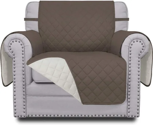 Miniatura 168 de Easy-Going - Funda para sofá, futón y sillón sin reposabrazos, reversible, resistente al agua, para mascotas y niños (azul oscuro/azul claro)