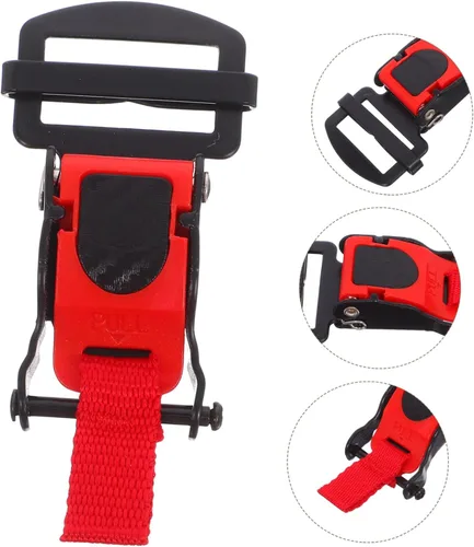Miniatura 9 de ULTECHNOVO Hebilla de liberación rápida, clip adaptador de correa de barbilla duradera para medios cascos de cara completa, mecanismo de bloqueo