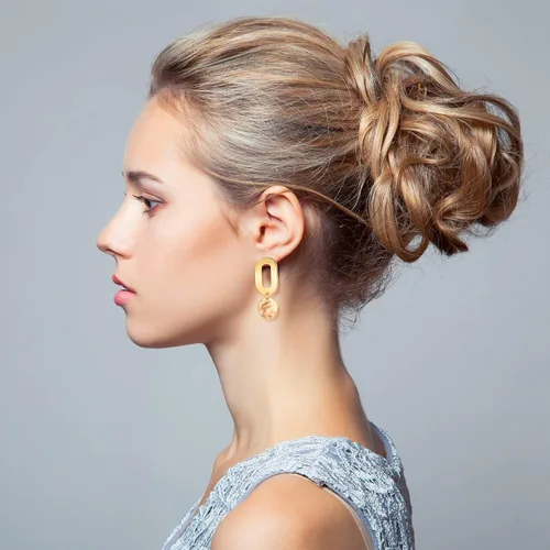 Miniatura 6 de Hicarer 36 unidades/18 pares de aretes chapados en oro para hacer joyas, aretes con agujero de bucle, kit de aretes en forma de hoja de palma