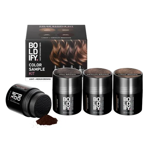 Miniatura 11 de Boldify - Kit de muestra de fibras capilares de color - Rellena el cabello fino y delgado para un aspecto instantáneamente más lleno y grueso - 14