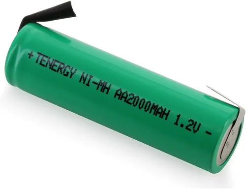 Miniatura 8 de Combo: 4 piezas Tenergy 2000mAh NiMH recargable AA batería plana superior con pestañas para afeitadoras, recortadoras, maquinillas de afeitar y más