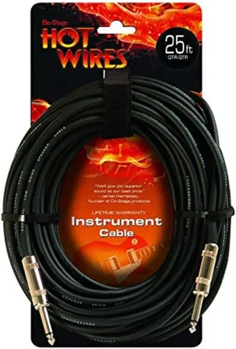 Miniatura 7 de OnStage Cables calientes en el escenario 1/4" Cable para instrumento de guitarra, 3 pies