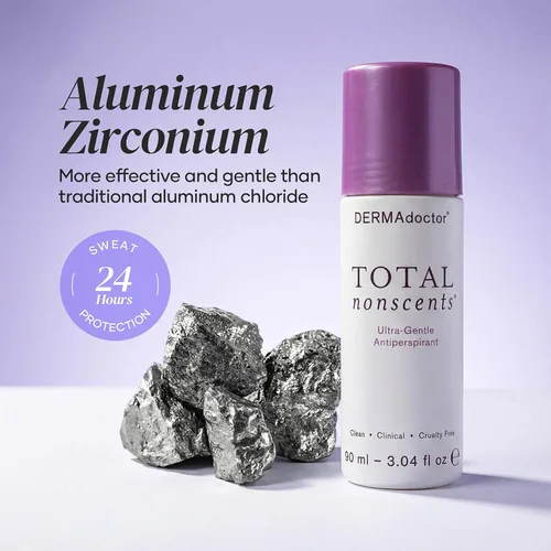 Miniatura 7 de DERMAdoctor Antitranspirante para Mujeres, Total NonScents Antitranspirante Ultra-Suave Sin Fragancia para Piel Sensible desodorante, Desodorante