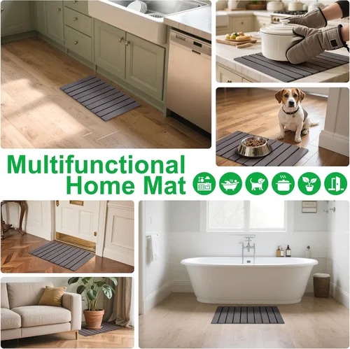 Miniatura 9 de cuomaop Kitchen Master Bundle: freidora de acero inoxidable de 9.4 pulgadas con medidor de temperatura + alfombrilla de secado de diatomita plegable